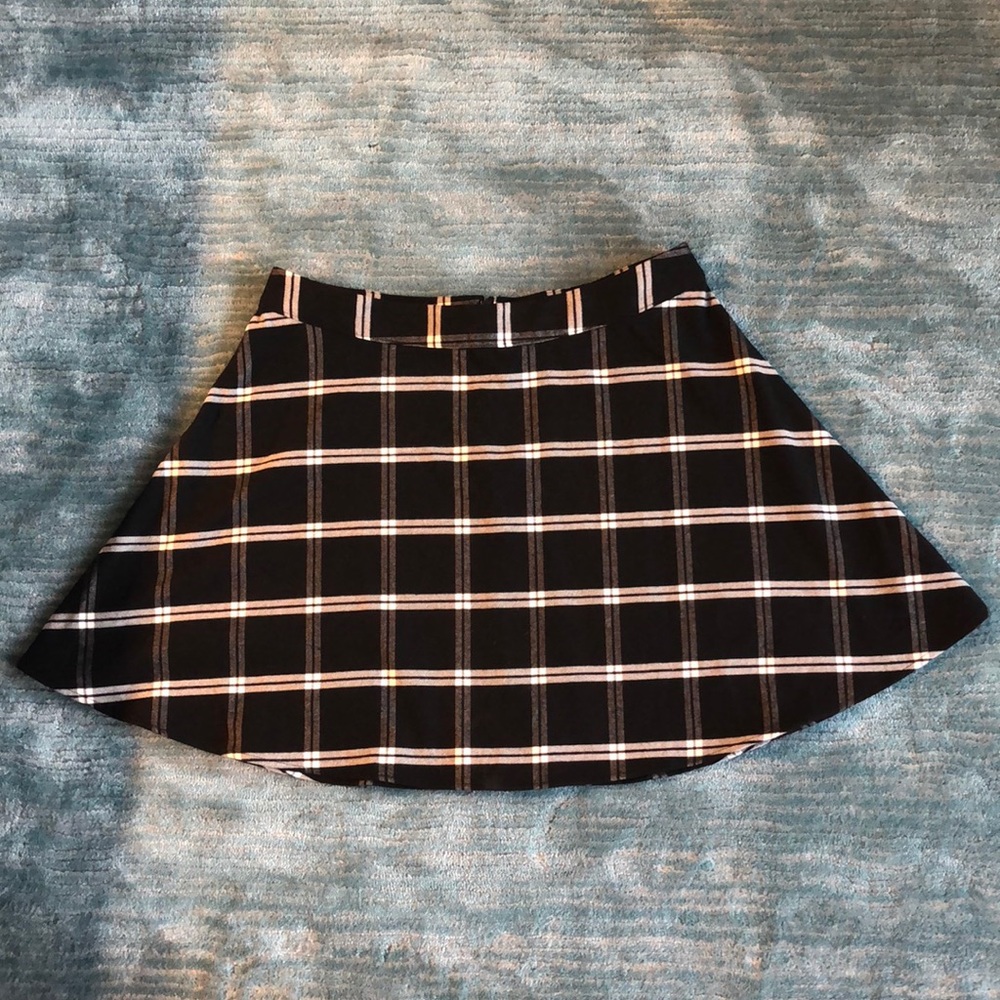 Plaid skater skirt
